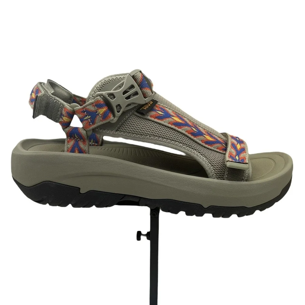 Teva Mens Hurricane Ampsole Sport Outdoor Sandal Size 10 Olive-Green-Blue-Yellow